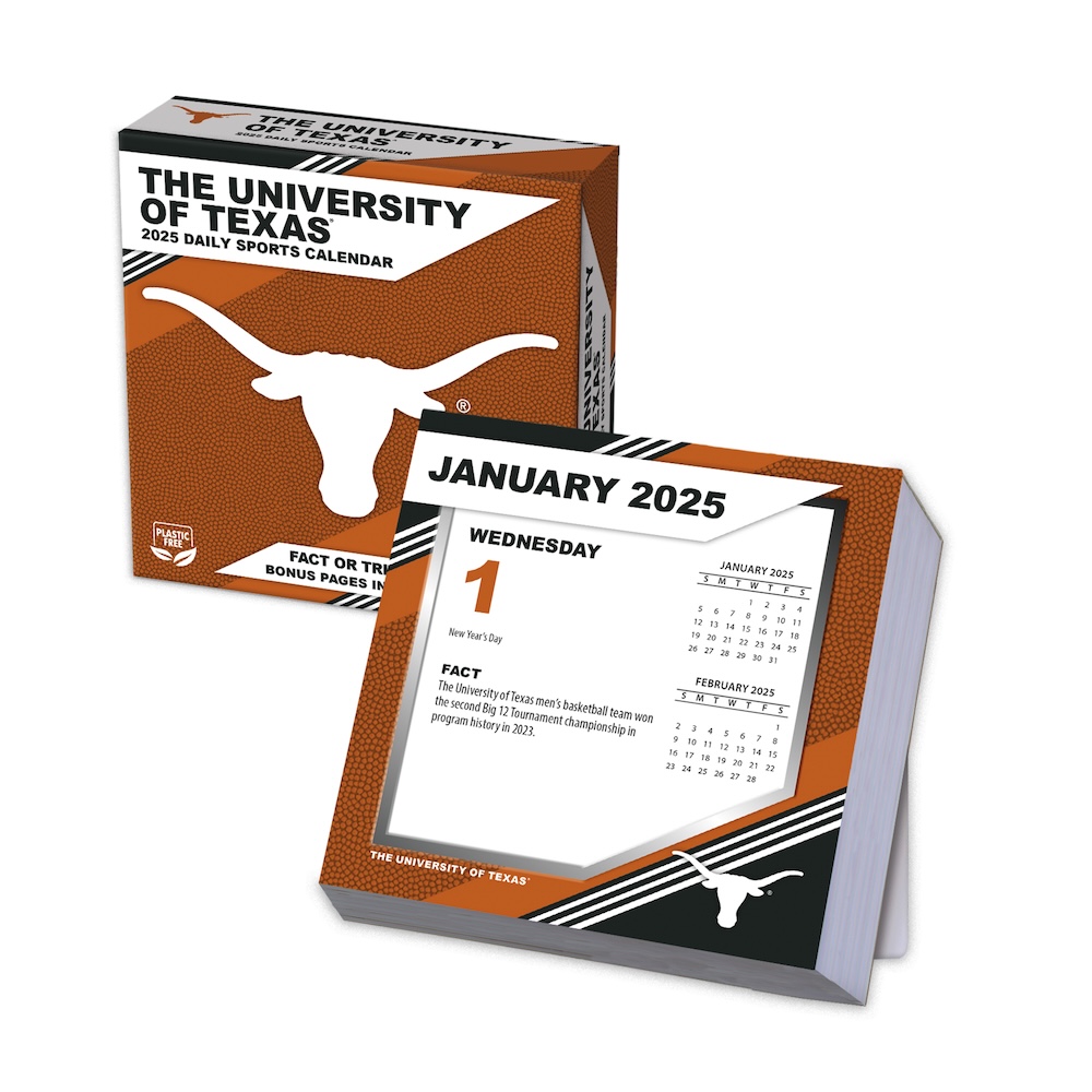 Texas Longhorns 2025 NCAA Page-A-Day Box Calendar