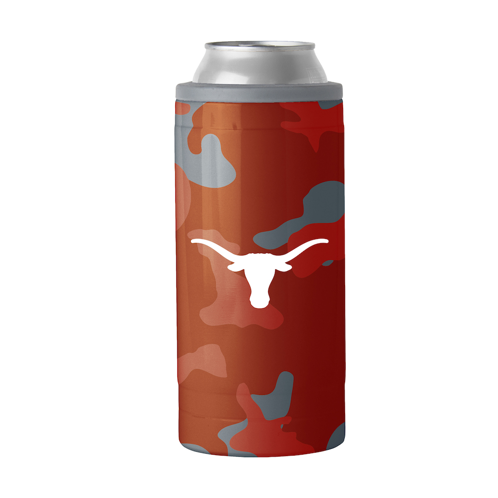 Texas Longhorns Camo Swagger 12 oz. Slim Can Coolie
