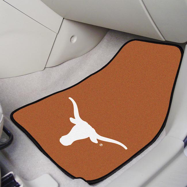 Texas Longhorns Car Floor Mats 18 x 27 Carpeted-Pair