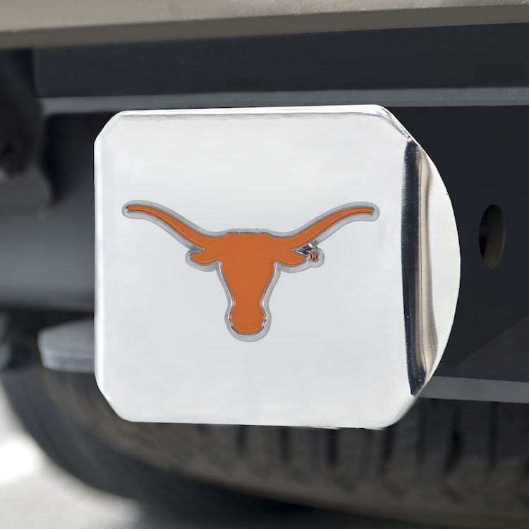 Texas Longhorns Color Chrome Trailer Hitch Cover