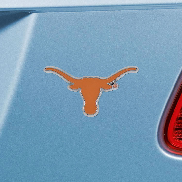 Texas Longhorns Color Metal Auto Emblem