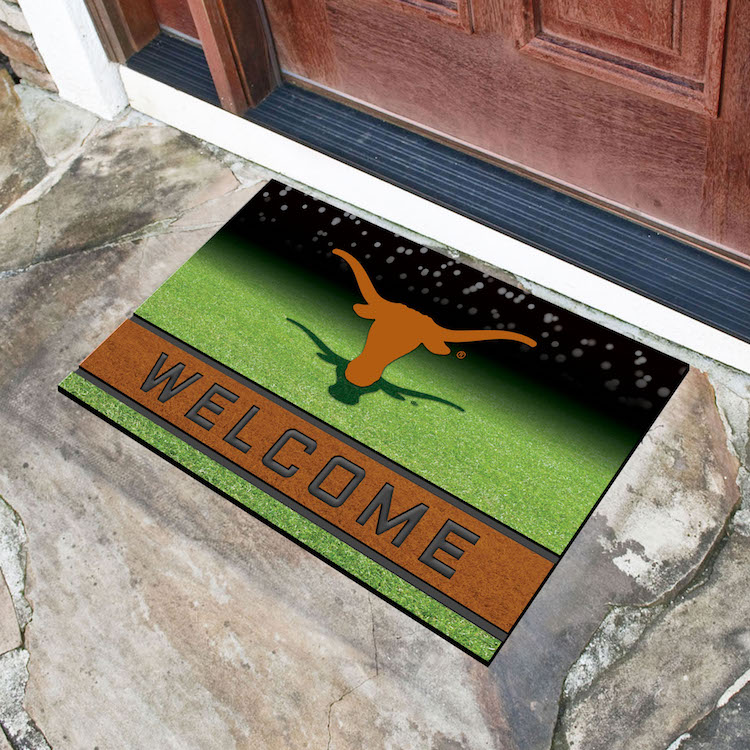 Texas Longhorns Recycled Crumb Rubber Door Mat