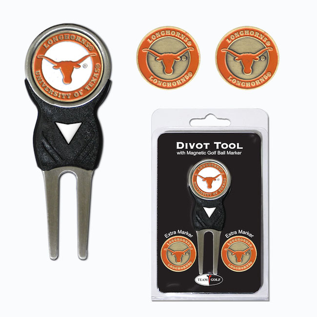 Texas Longhorns 3 Marker Signature Divot Tool Pack