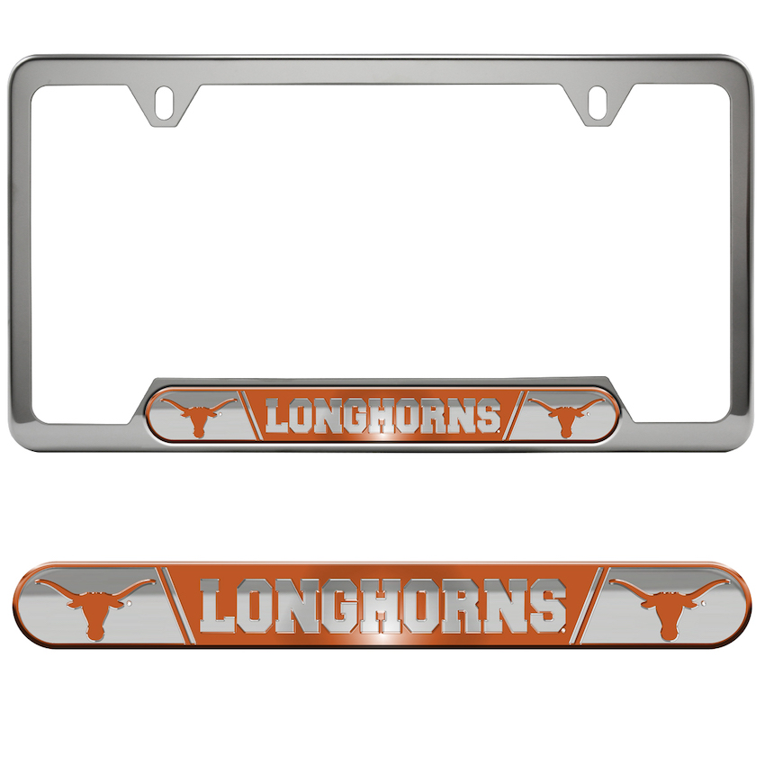 Texas Longhorns Embossed License Plate Frame