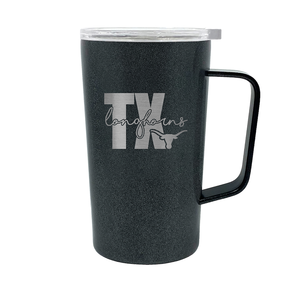 Texas Longhorns 18oz Coffee Tumbler with Silicone Grip