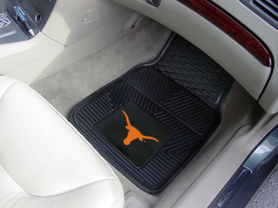 Texas Longhorns Car Floor Mats 18 x 27 Heavy Duty Vinyl Pair