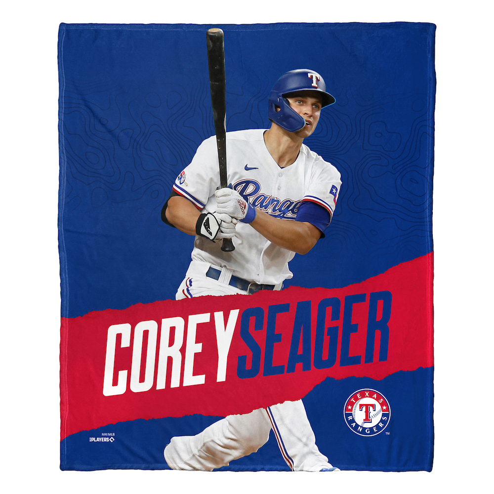 Texas Rangers Corey Seager Silk Touch Throw Blanket 50 x 60 inch