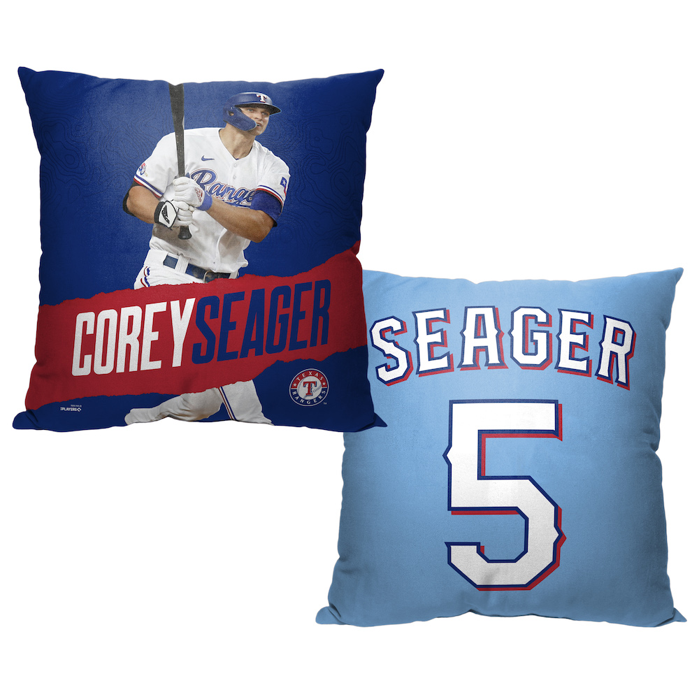 Texas Rangers Corey Seager Decorative Throw Pillow 18 x 18 inch