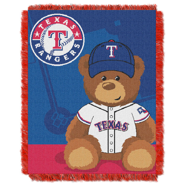 Texas Rangers Woven Baby Blanket 36 x 48