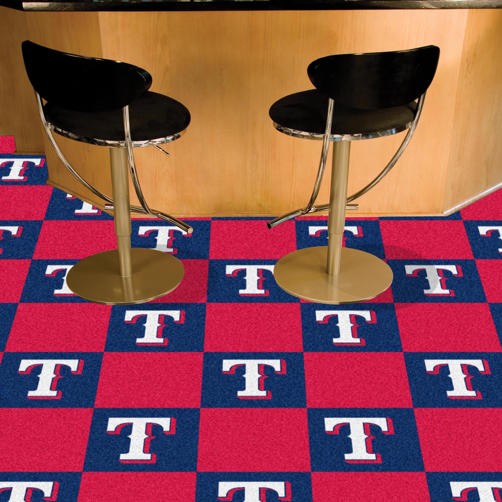 Texas Rangers Carpet Tiles 18x18 in.