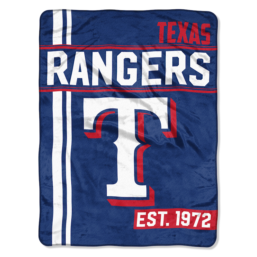 Texas Rangers Micro Raschel 50 x 60 Team Blanket