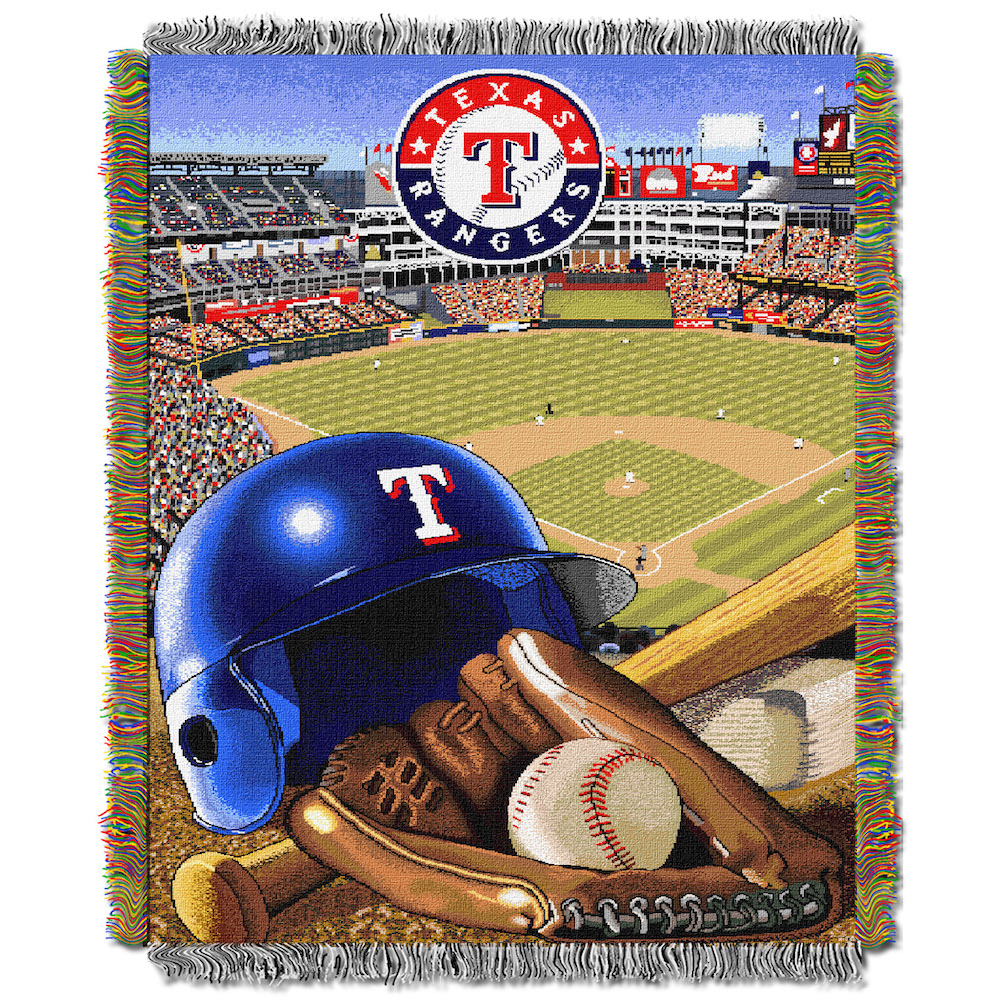Texas Rangers Home Field Advantage Series Tapestry Blanket 48 x 60