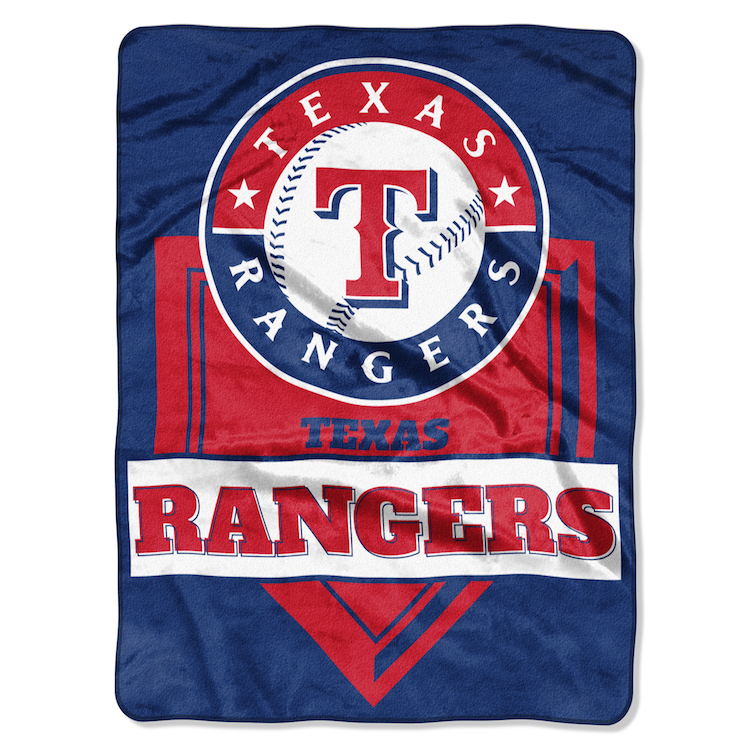 Texas Rangers Large Plush Fleece HOME PLATE 60 x 80 Blanket