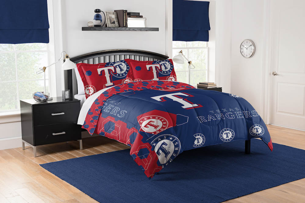 Texas Rangers QUEEN/FULL size Comforter and 2 Shams