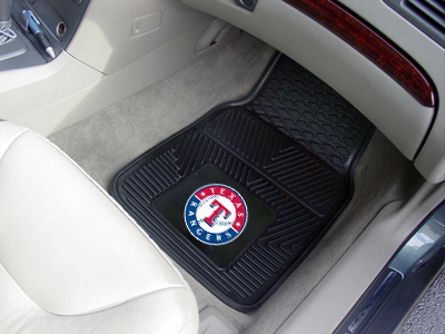 Texas Rangers Car Floor Mats 18 x 27 Heavy Duty Vinyl Pair