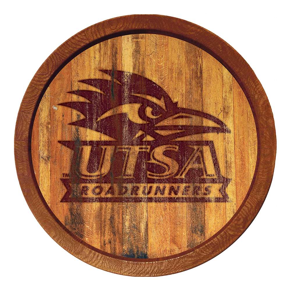 Texas San Antonio Road Runners Branded FAUX Barrel Top Sign