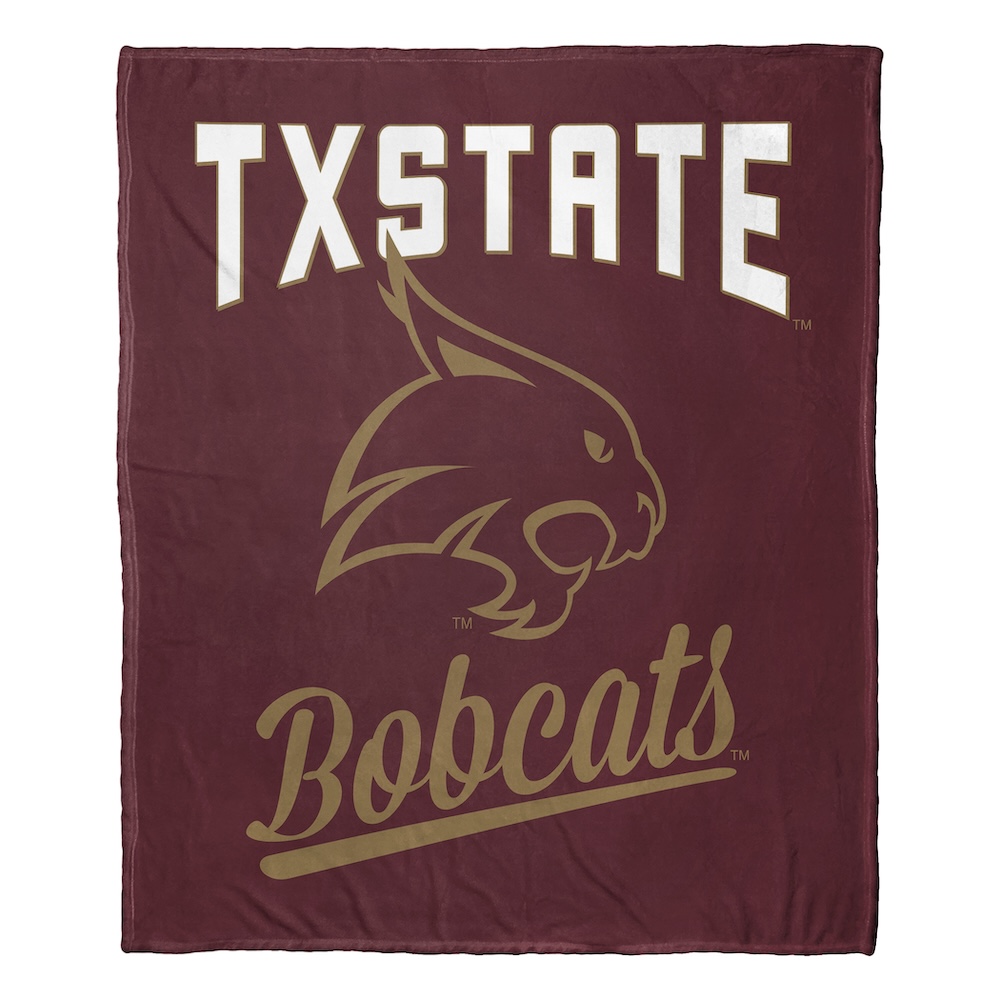 Texas State Bobcats ALUMNI Silk Touch Throw Blanket 50 x 60 inch