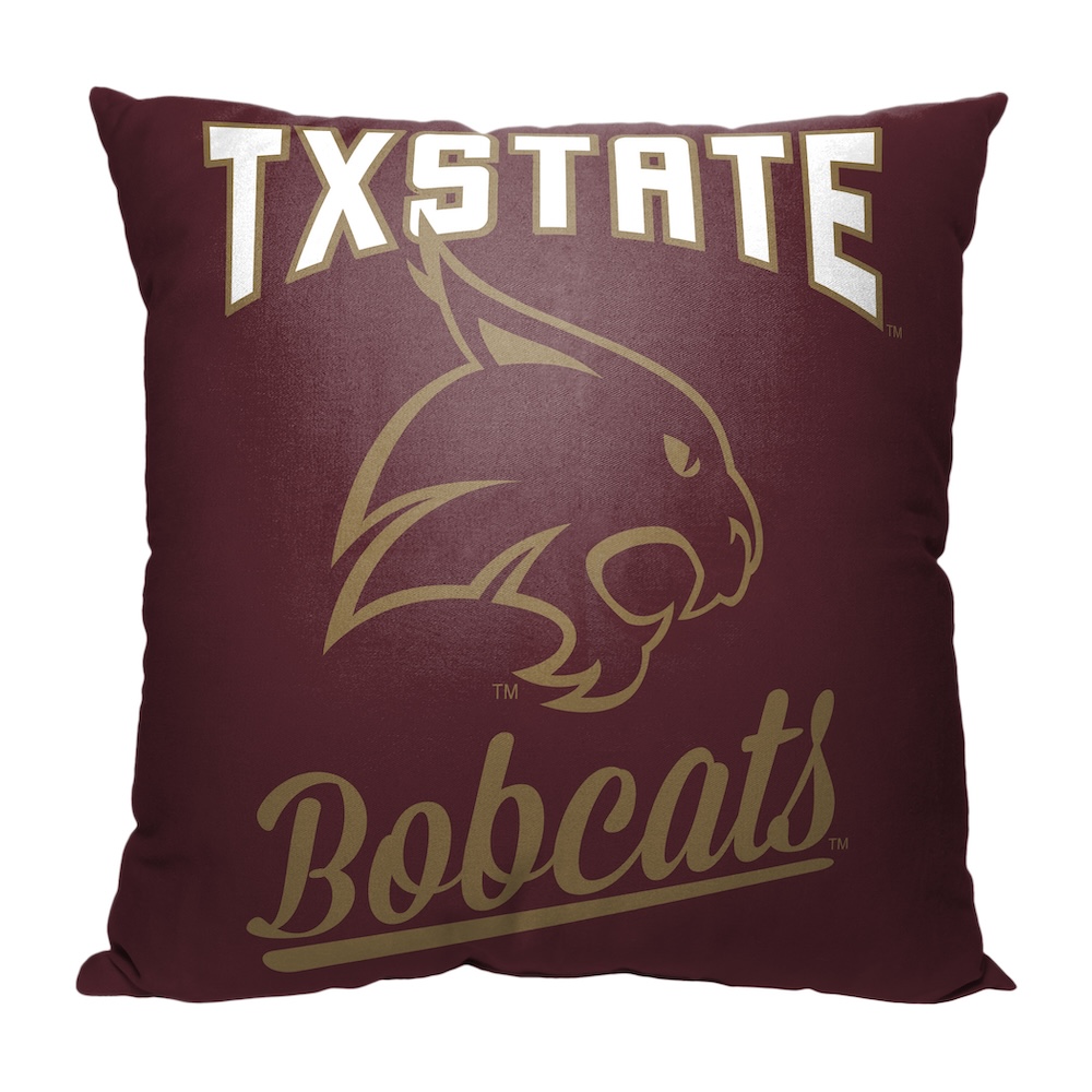 Texas State Bobcats ALUMNI Decorative Throw Pillow 18 x 18 inch