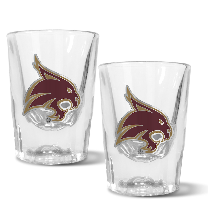 Texas State Bobcats 2pc Prism Shot Set