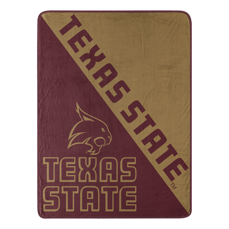 Texas State Bobcats Micro Raschel 50 x 60 Team Blanket