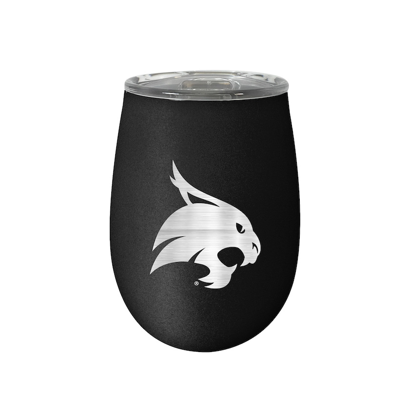 Texas State Bobcats 10 oz Stealth Wine Tumbler