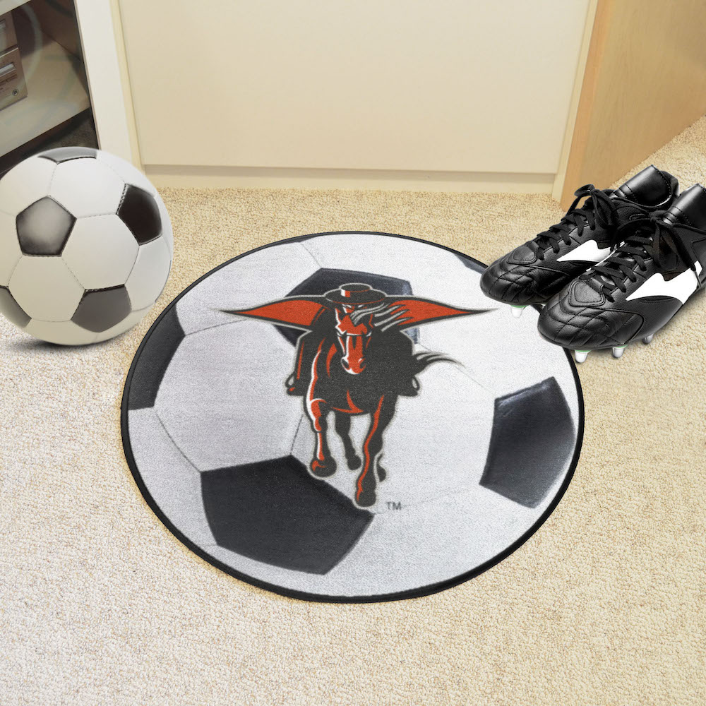 Texas Tech Red Raiders SOCCER BALL Mat - 2nd Logo