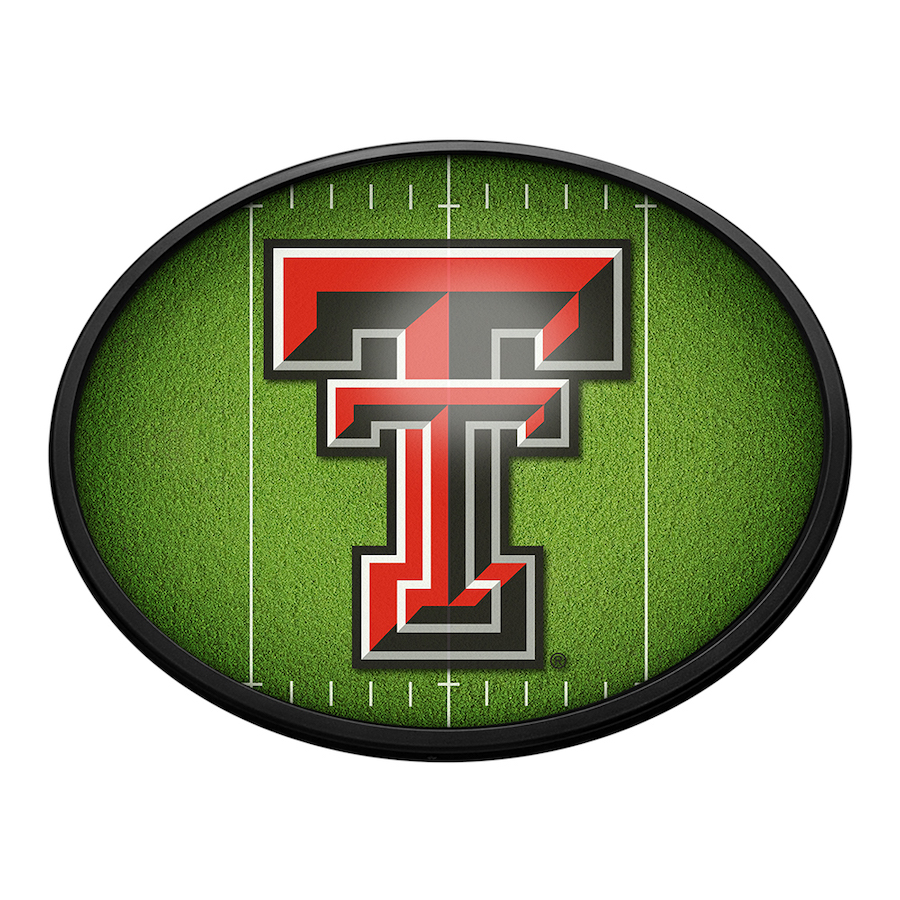 Texas Tech Red Raiders ON THE 50 Slimline LED Wall Sign ~ OVAL