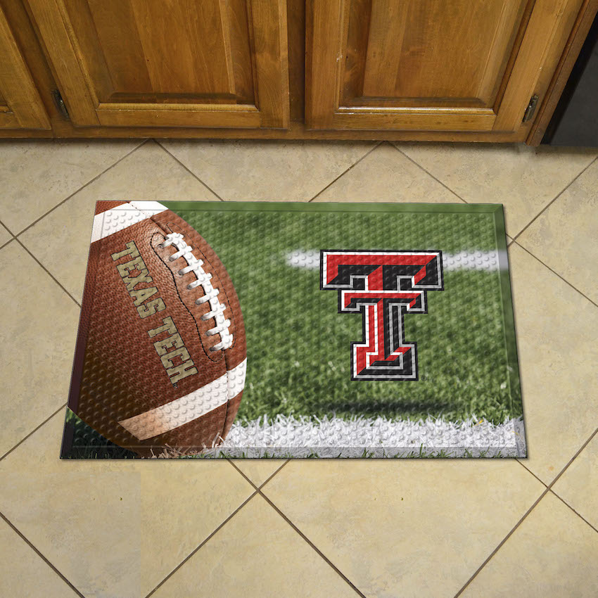 Texas Tech Red Raiders Ball Style SCRAPER Door Mat