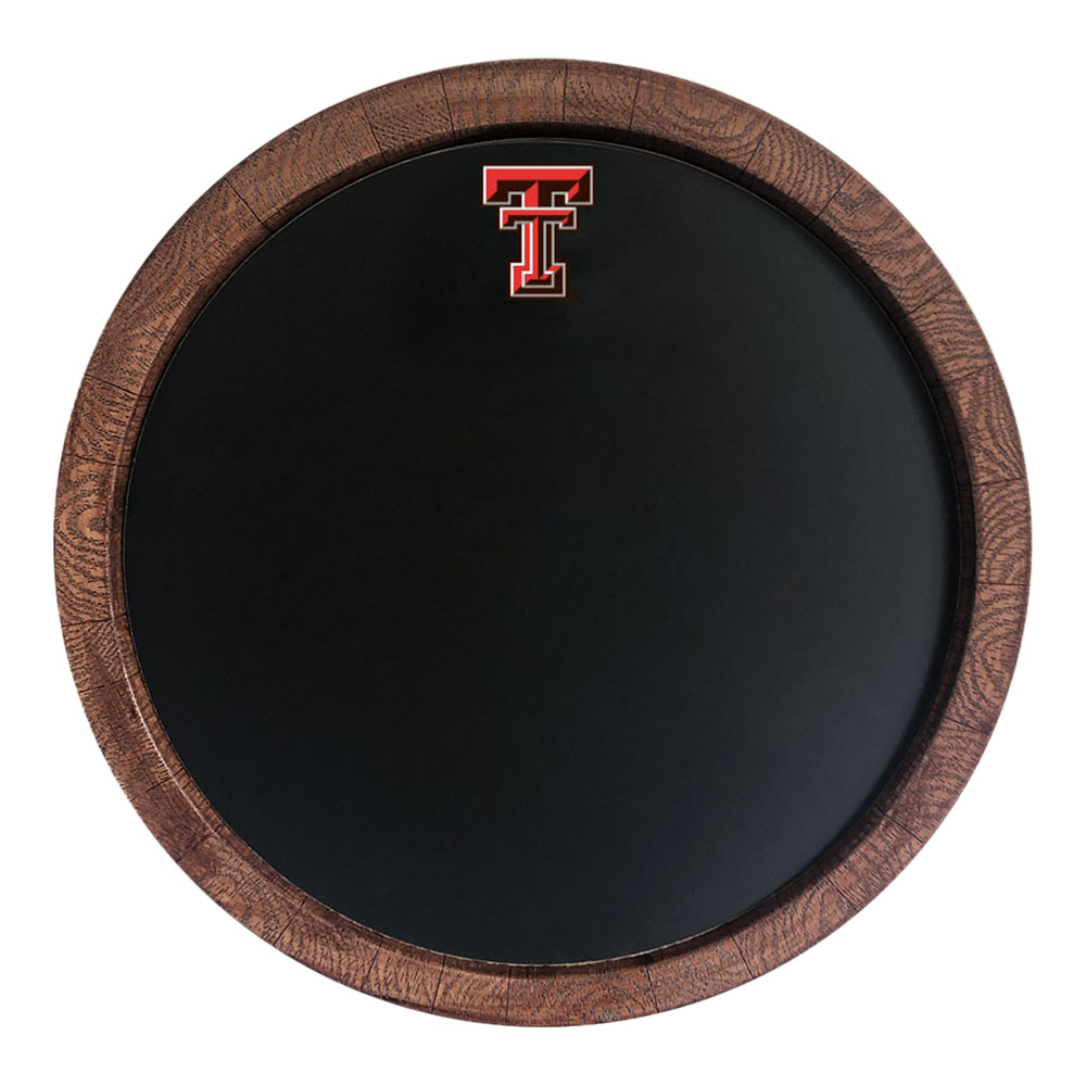 Texas Tech Red Raiders Chalkboard FAUX Barrel Top Sign