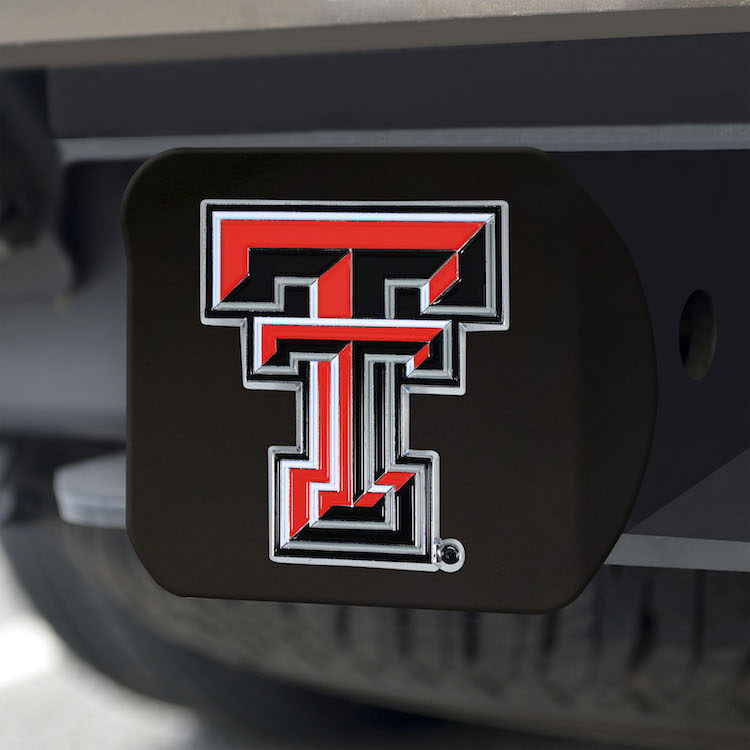 Texas Tech Red Raiders Black and Color Trailer Hitch Cover