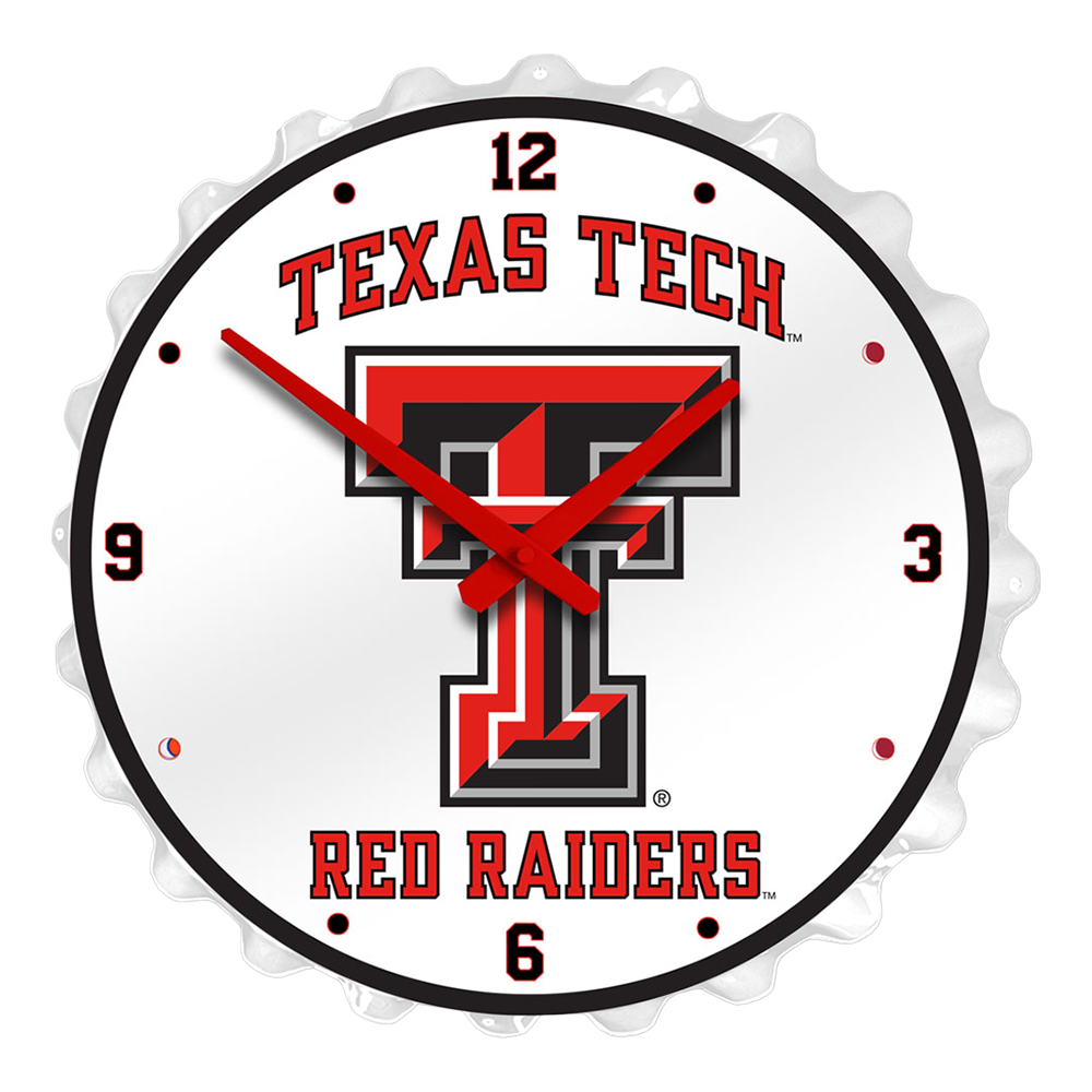 Texas Tech Red Raiders Bottle Cap Wall Clock