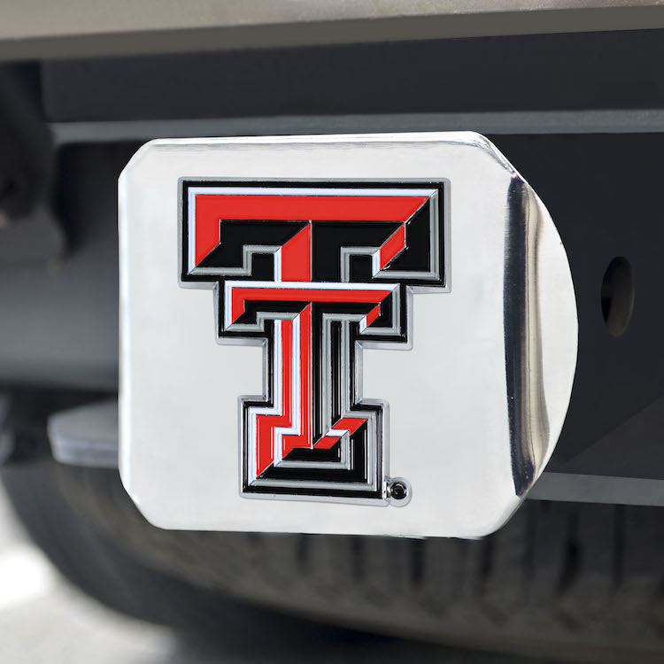 Texas Tech Red Raiders Color Chrome Trailer Hitch Cover