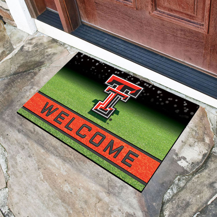 Texas Tech Red Raiders Recycled Crumb Rubber Door Mat