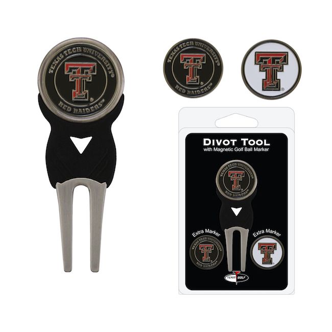 Texas Tech Red Raiders 3 Marker Signature Divot Tool Pack