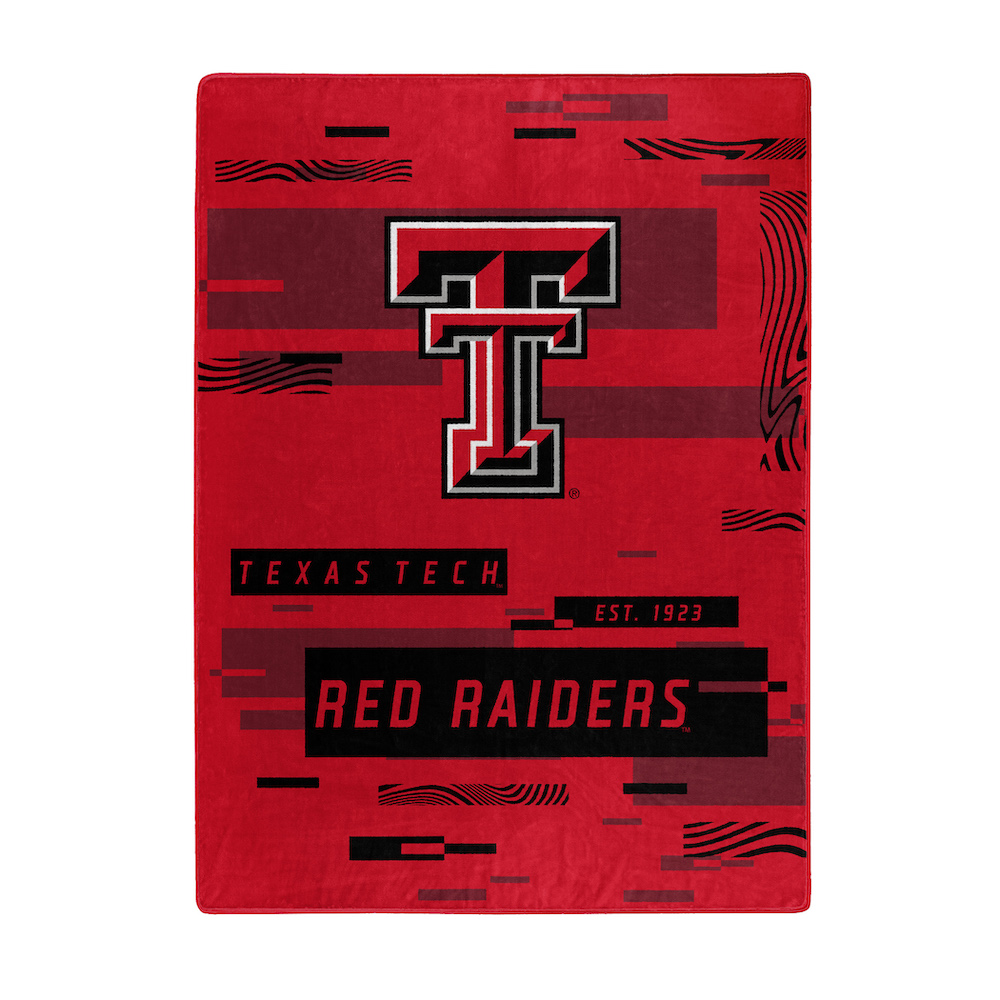 Texas Tech Red Raiders Large Plush Fleece Raschel Blanket 60 x 80