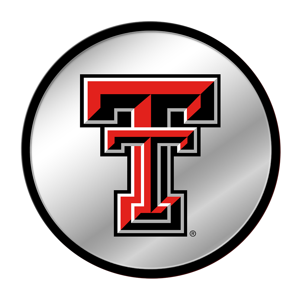 Texas Tech Red Raiders Modern Disc Mirrored Wall Sign