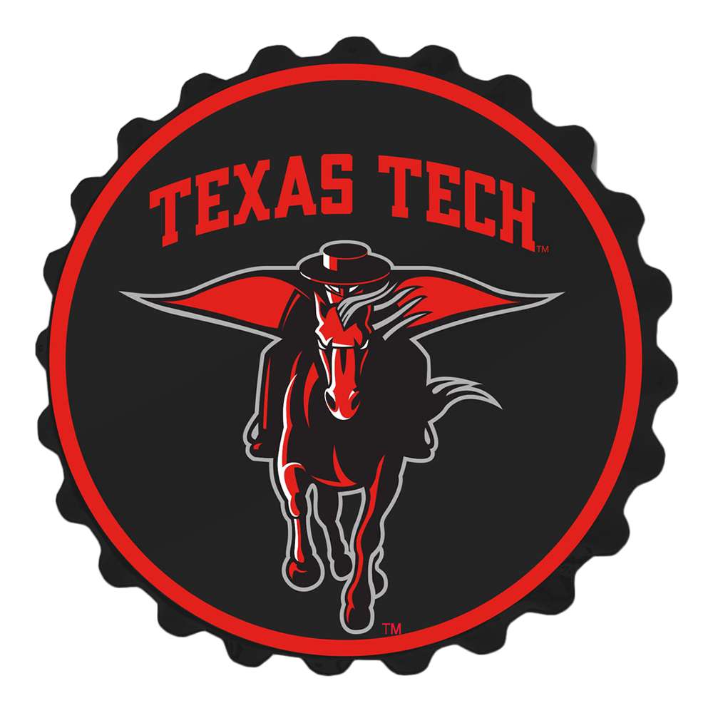 Texas Tech Red Raiders MASKED RIDER Bottle Cap Wall Sign