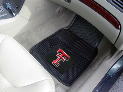 Texas Tech Red Raiders Car Floor Mats 18 x 27 Heavy Duty Vinyl Pair