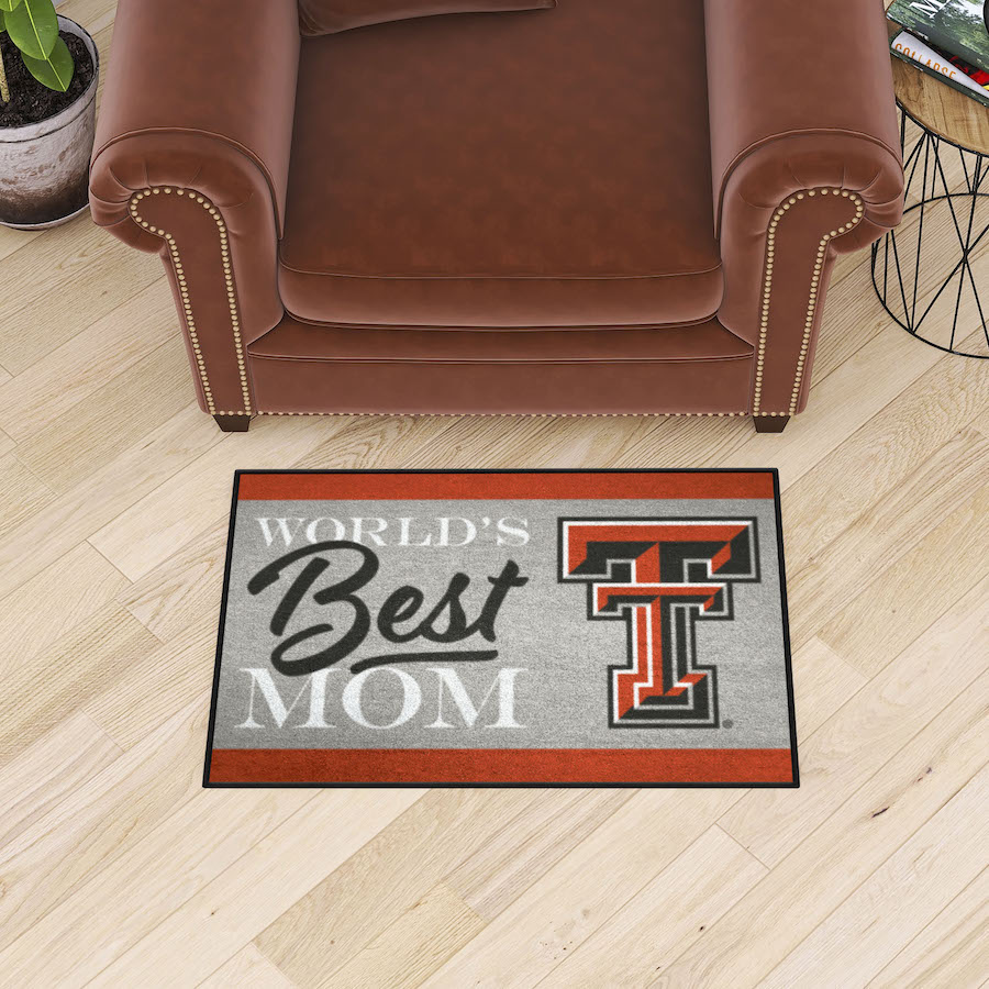 Texas Tech Red Raiders 20 x 30 WORLDS BEST MOM Floor Mat