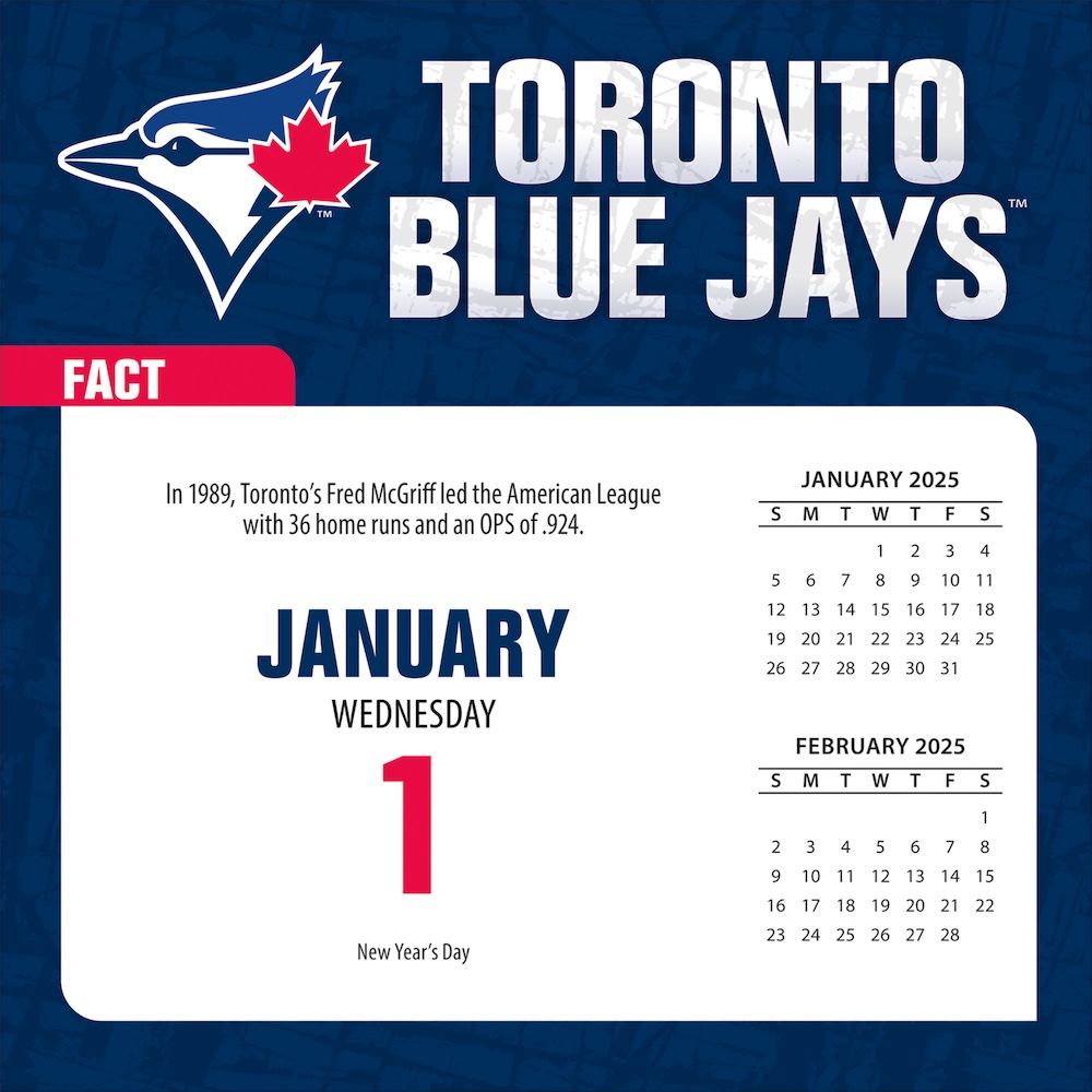 Toronto Blue Jays 2025 MLB Page-A-Day Box Calendar