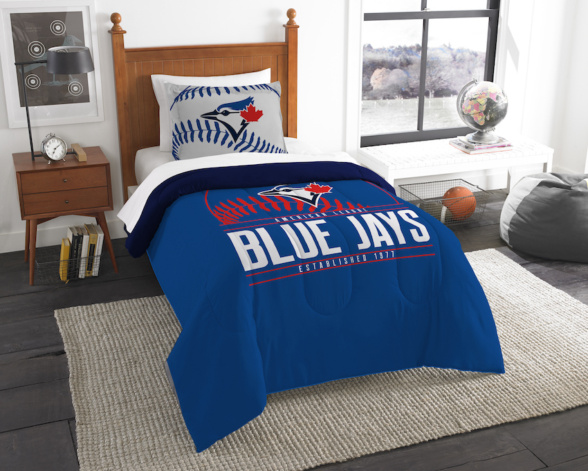 Toronto Blue Jays Twin Comforter Set with Sham