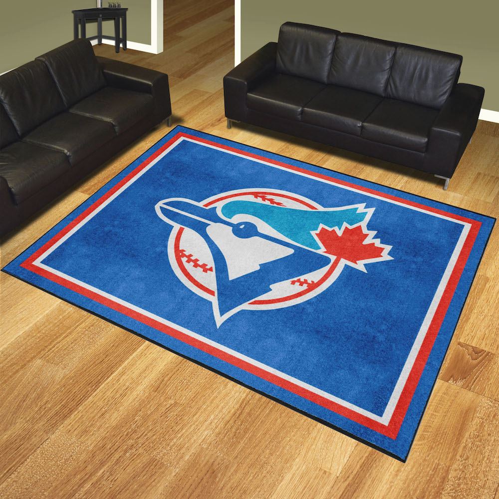 Toronto Blue Jays MLBCC Vintage Ultra Plush 8x10 Area Rug Throwback Logo