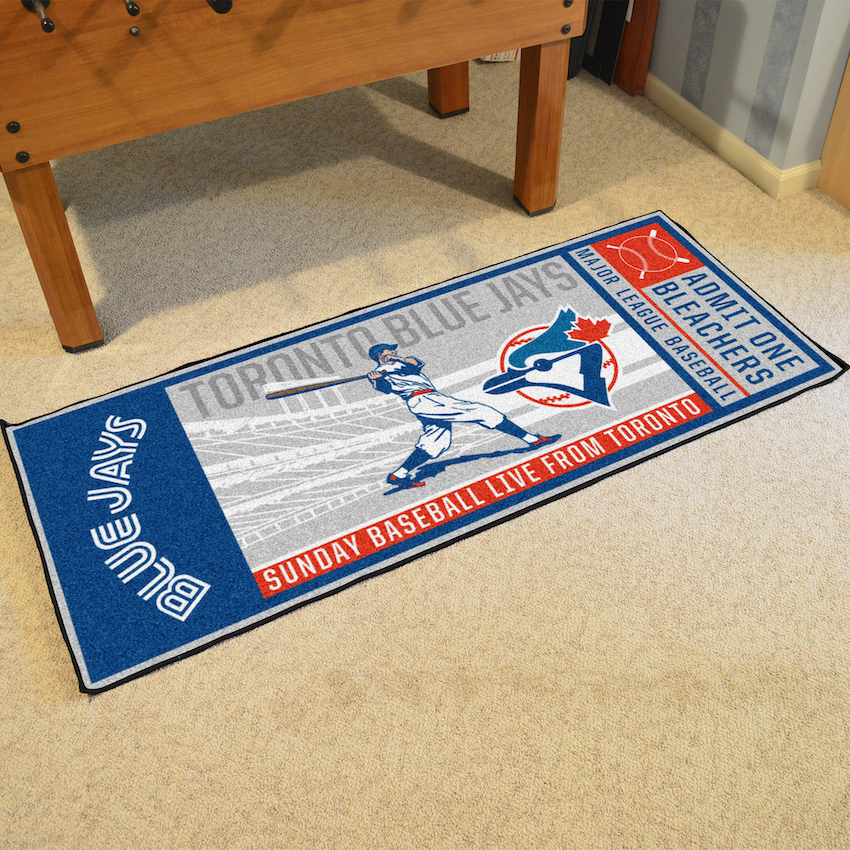 Toronto Blue Jays MLBCC Vintage 30 x 72 Game Ticket Carpet Runner