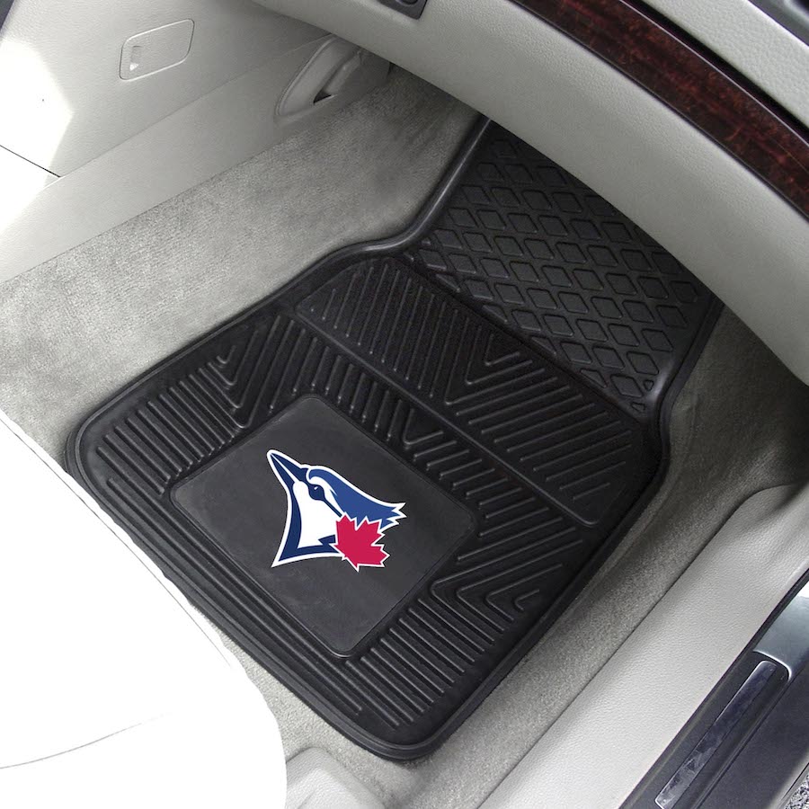 Toronto Blue Jays Car Floor Mats 18 x 27 Heavy Duty Vinyl Pair