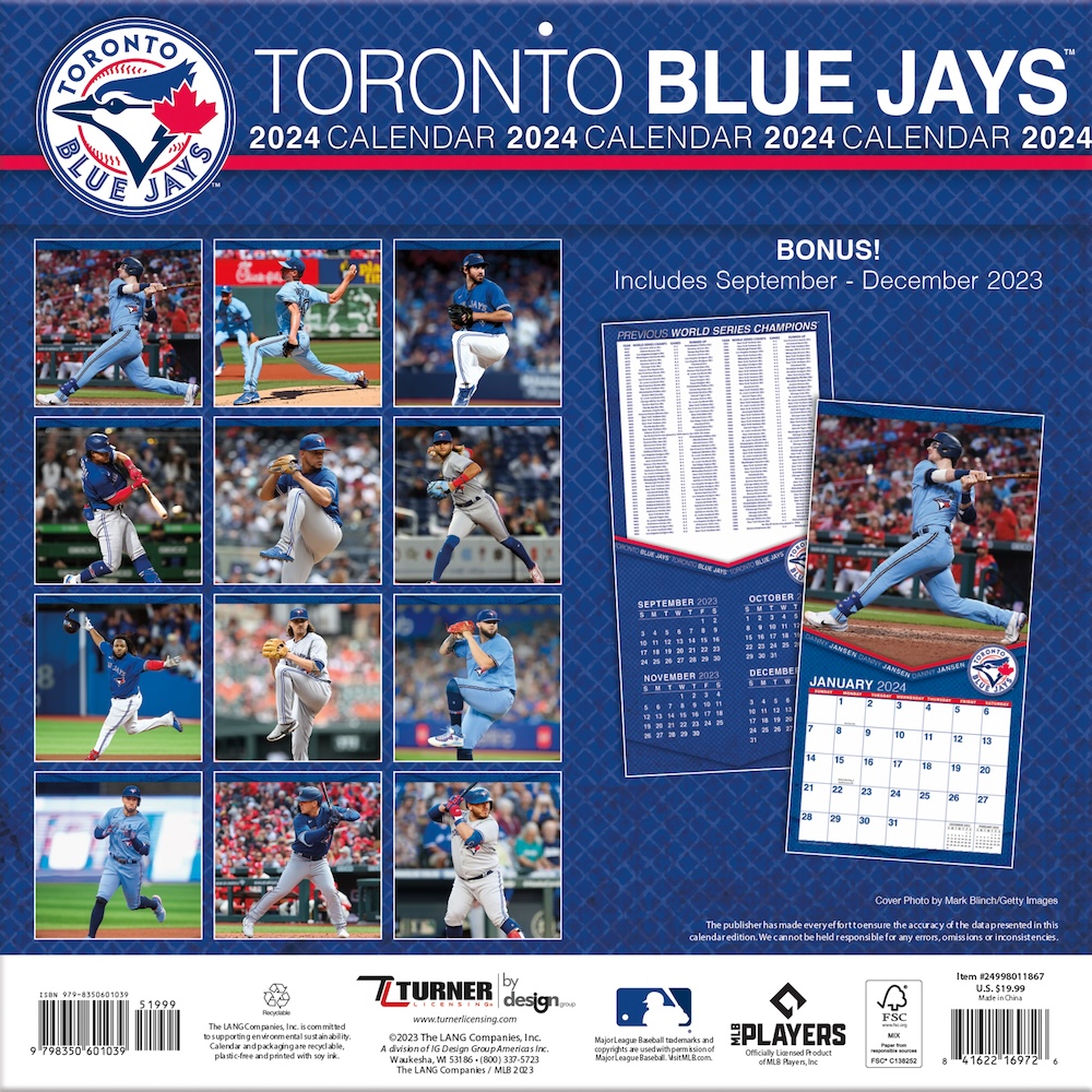 Toronto Blue Jays 2020 Wall Calendar - Buy at KHC Sports