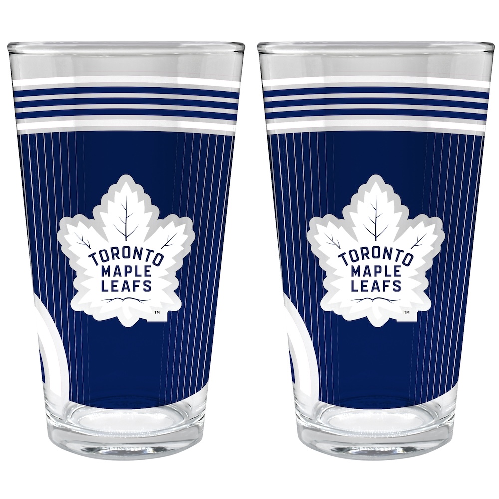 Toronto Maple Leafs COOL VIBES 2 pc Pint Glass Set