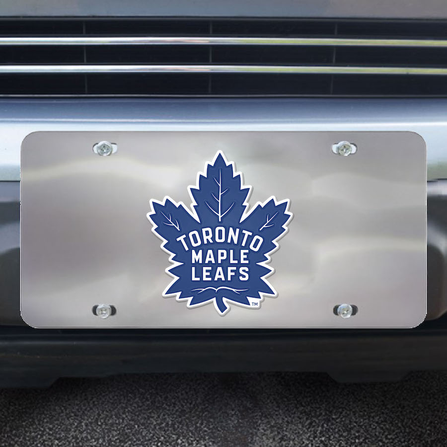 Toronto Maple Leafs Stainless Steel Die-cast License Plate