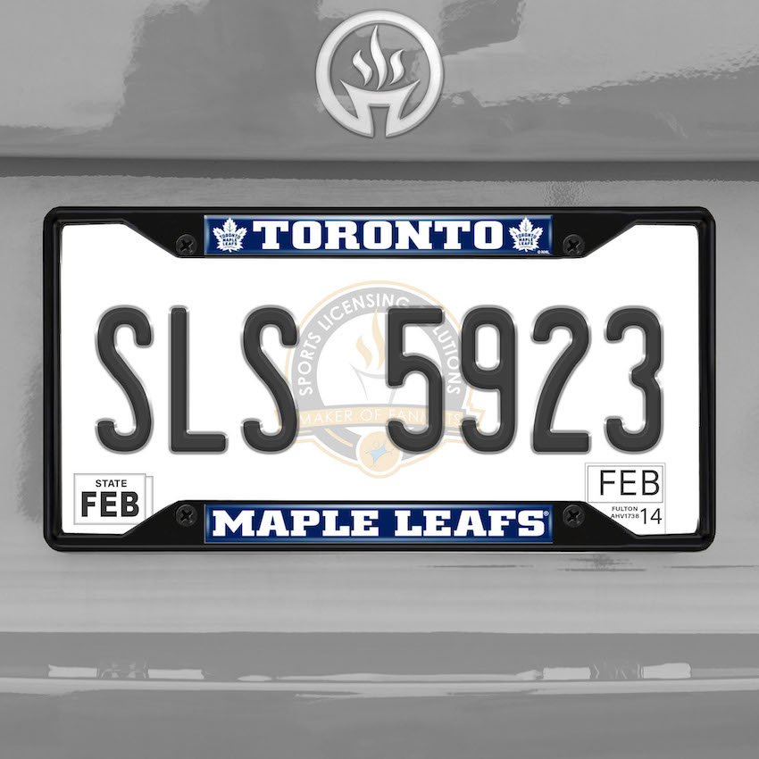 Toronto Maple Leafs Black License Plate Frame