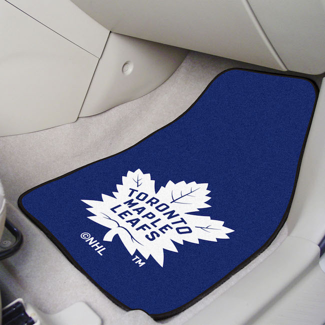 Toronto Maple Leafs Car Floor Mats 18 x 27 Carpeted-Pair