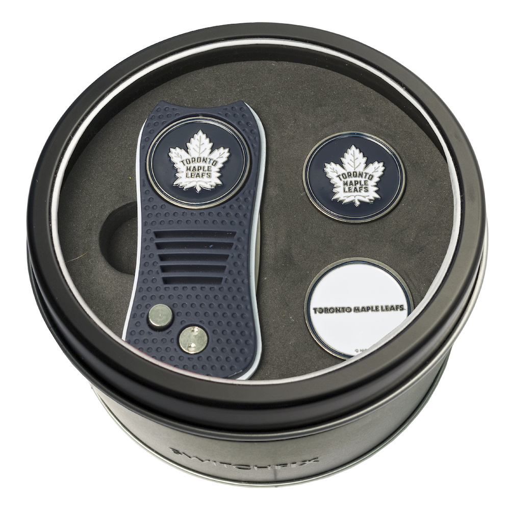 Toronto Maple Leafs Switchblade Divot Tool and 2 Ball Marker Gift Pack